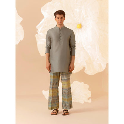 Eleven Brothers Earthen Lounge Silk Kurta with Trouser