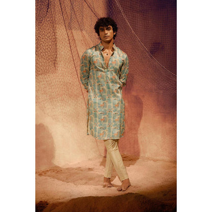 Eleven Brothers Green Deer Park Kurta