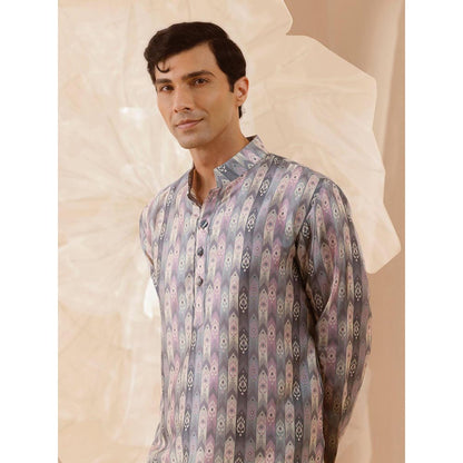 Eleven Brothers Purple Violet Loom Silk Kurta