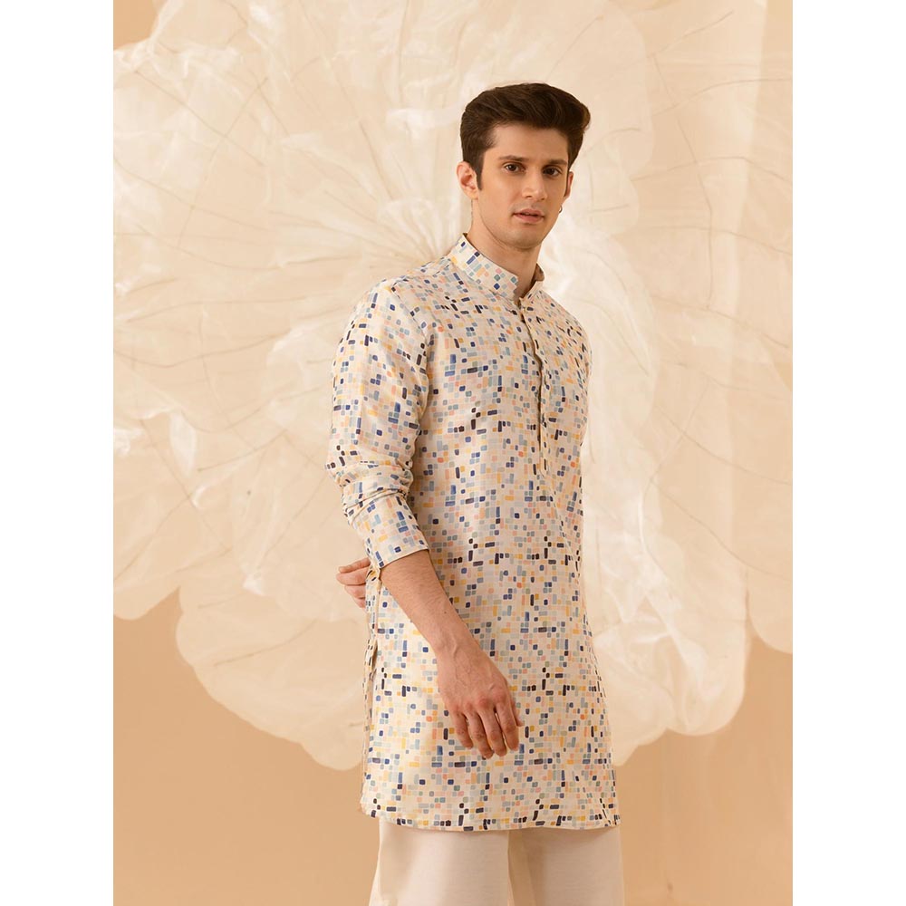 Eleven Brothers Beige Life In A Box Silk Kurta
