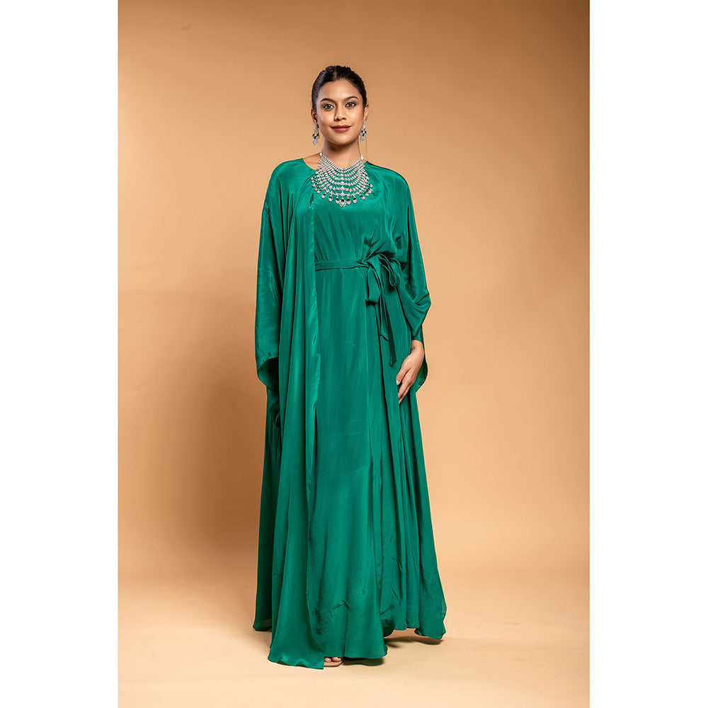 Ellemora Green Kaftan Dress