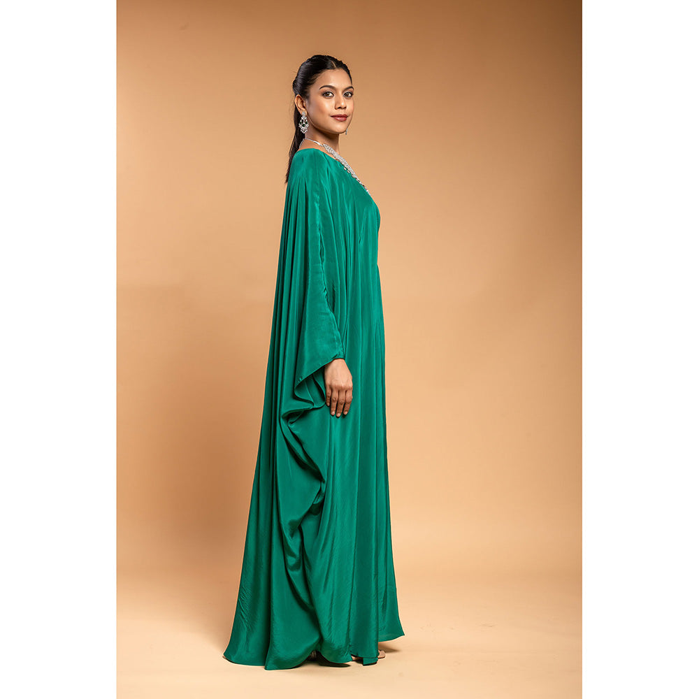 Ellemora Green Kaftan Dress