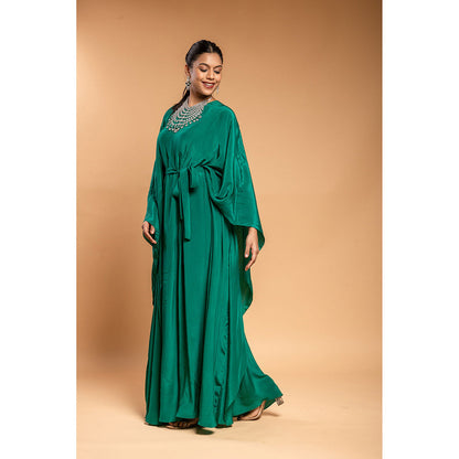 Ellemora Green Kaftan Dress
