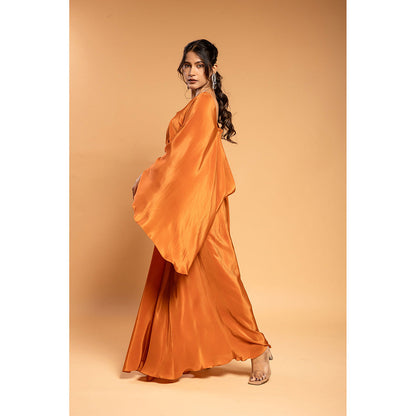 Ellemora Rust Drape Attached Dress