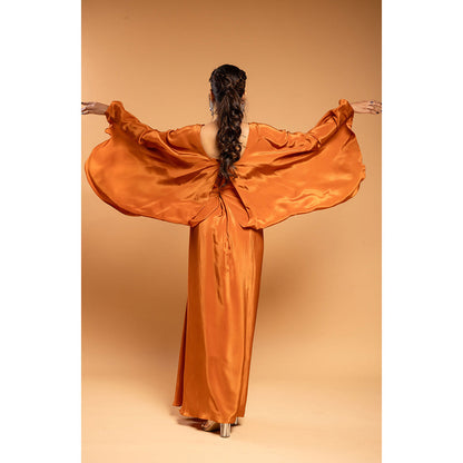 Ellemora Rust Drape Attached Dress