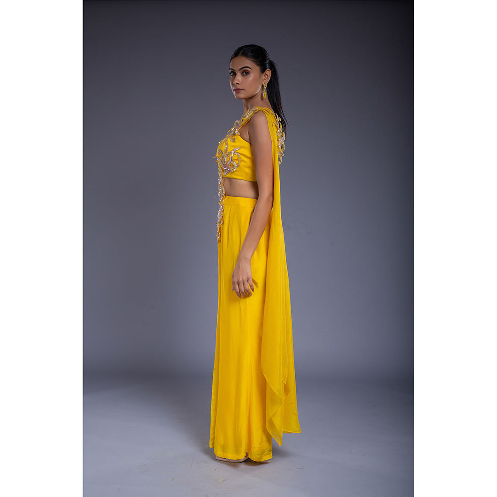 Ellemora Yellow Tube Attached Jumpsuit