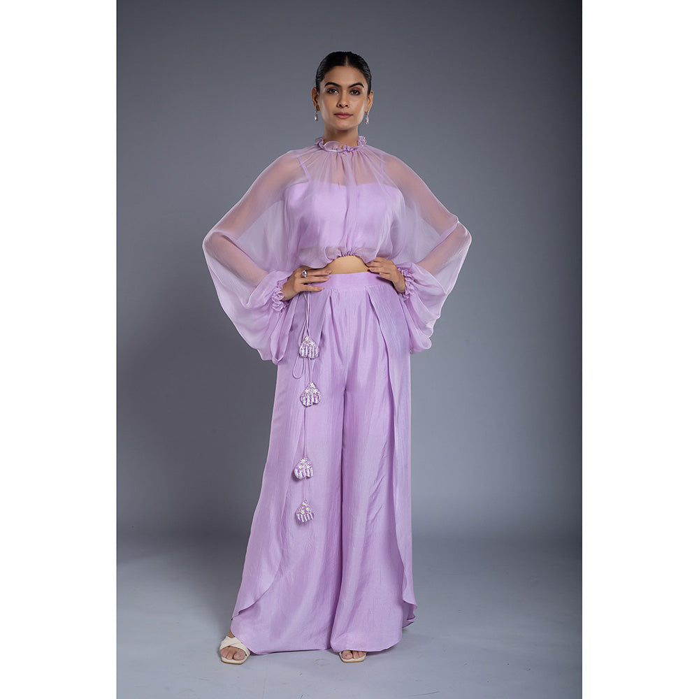 Ellemora Lavender Palazzo with Tube and Top (Set of 3)