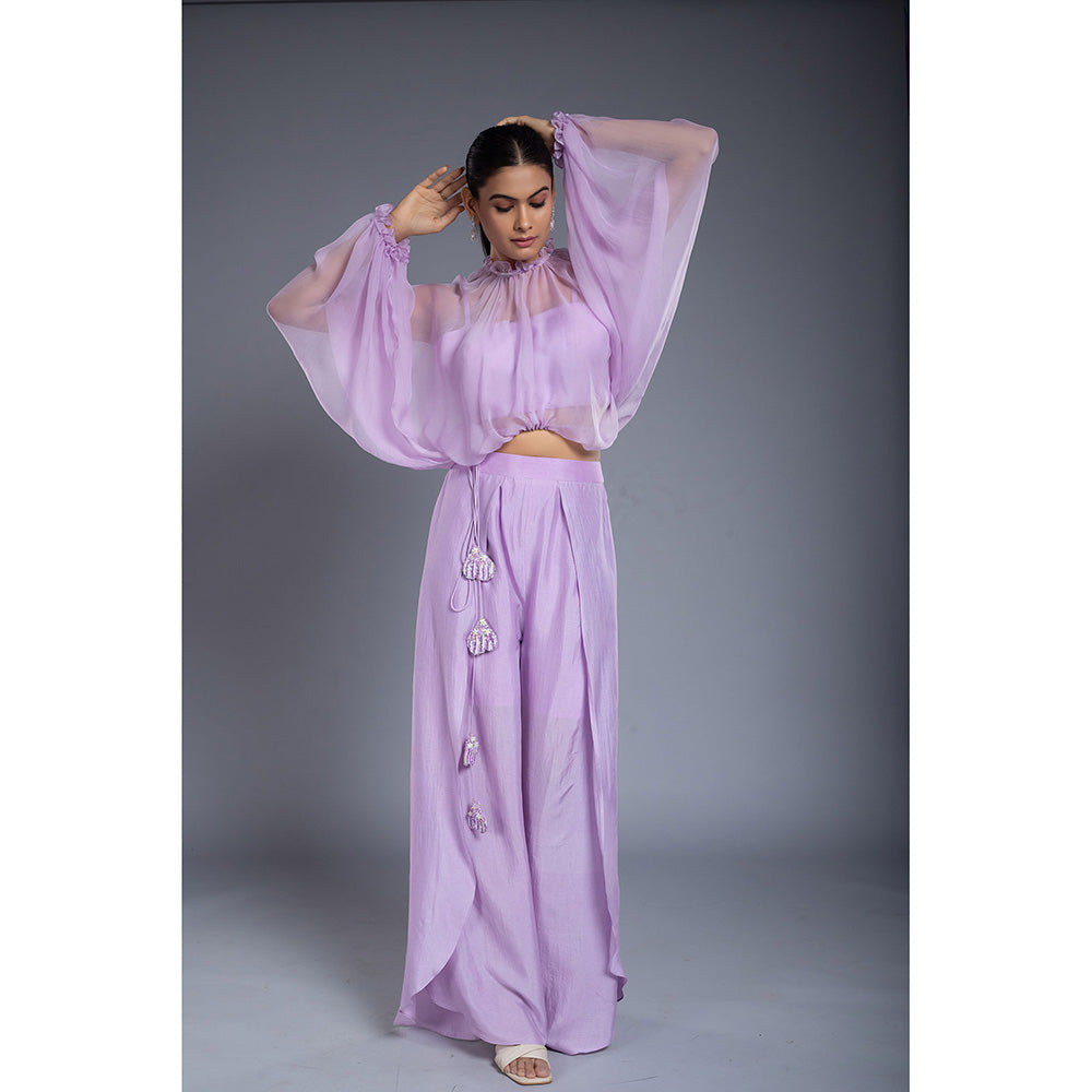 Ellemora Lavender Palazzo with Tube and Top (Set of 3)