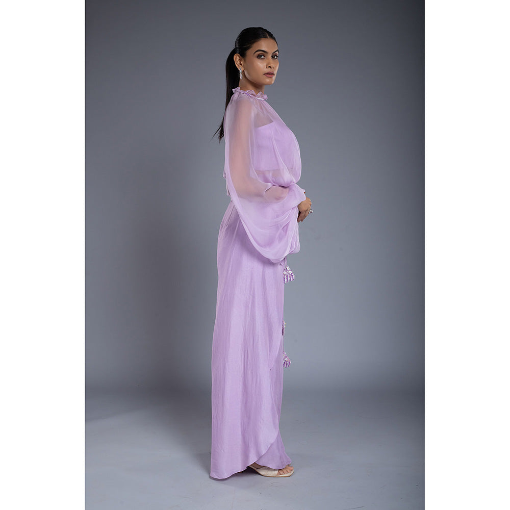 Ellemora Lavender Palazzo with Tube and Top (Set of 3)