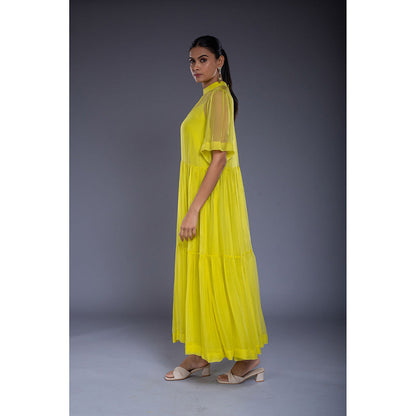 Ellemora Green Flare Maxi Dress