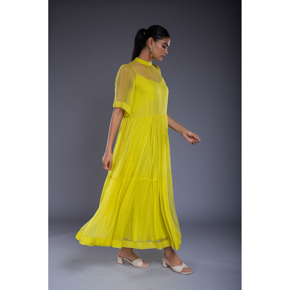 Ellemora Green Flare Maxi Dress