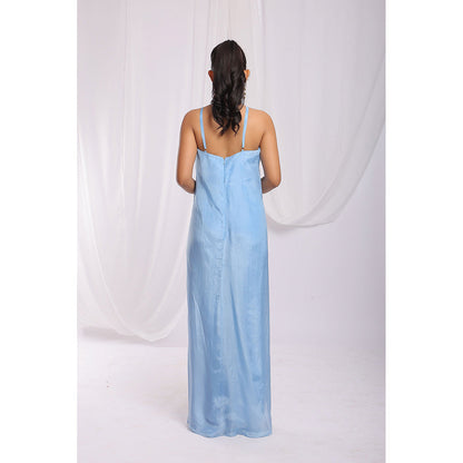 Ellemora Blue Ocean Breeze Halter Jumpsuit