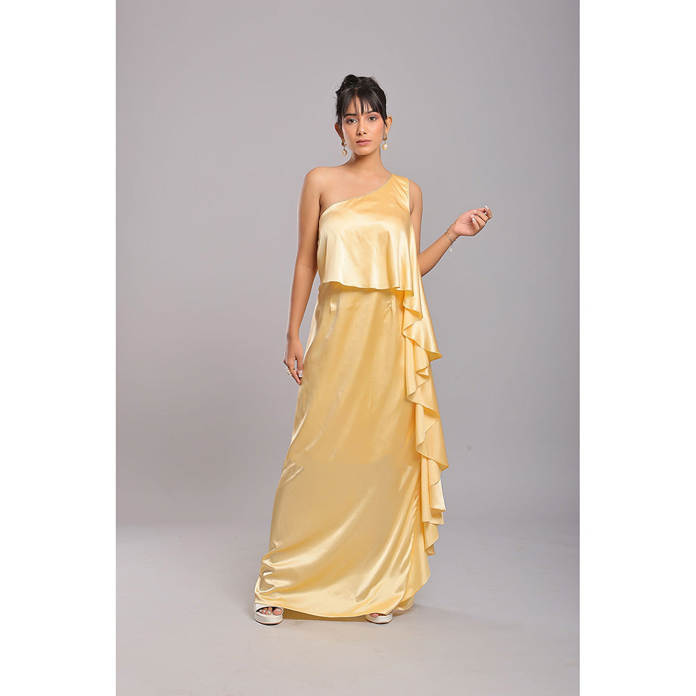 Ellemora Cream Elegance Maxi Dress