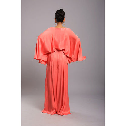 Ellemora Coral Breeze Skirt with Cape Sleeve Top (Set of 2)