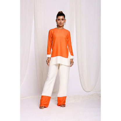 Ellemora Orange Solid Co-Ord (Set of 2)