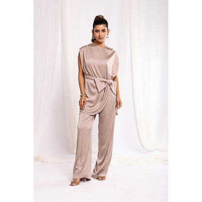 Ellemora Nude Elegant Bow Delight Co-Ord (Set of 3)