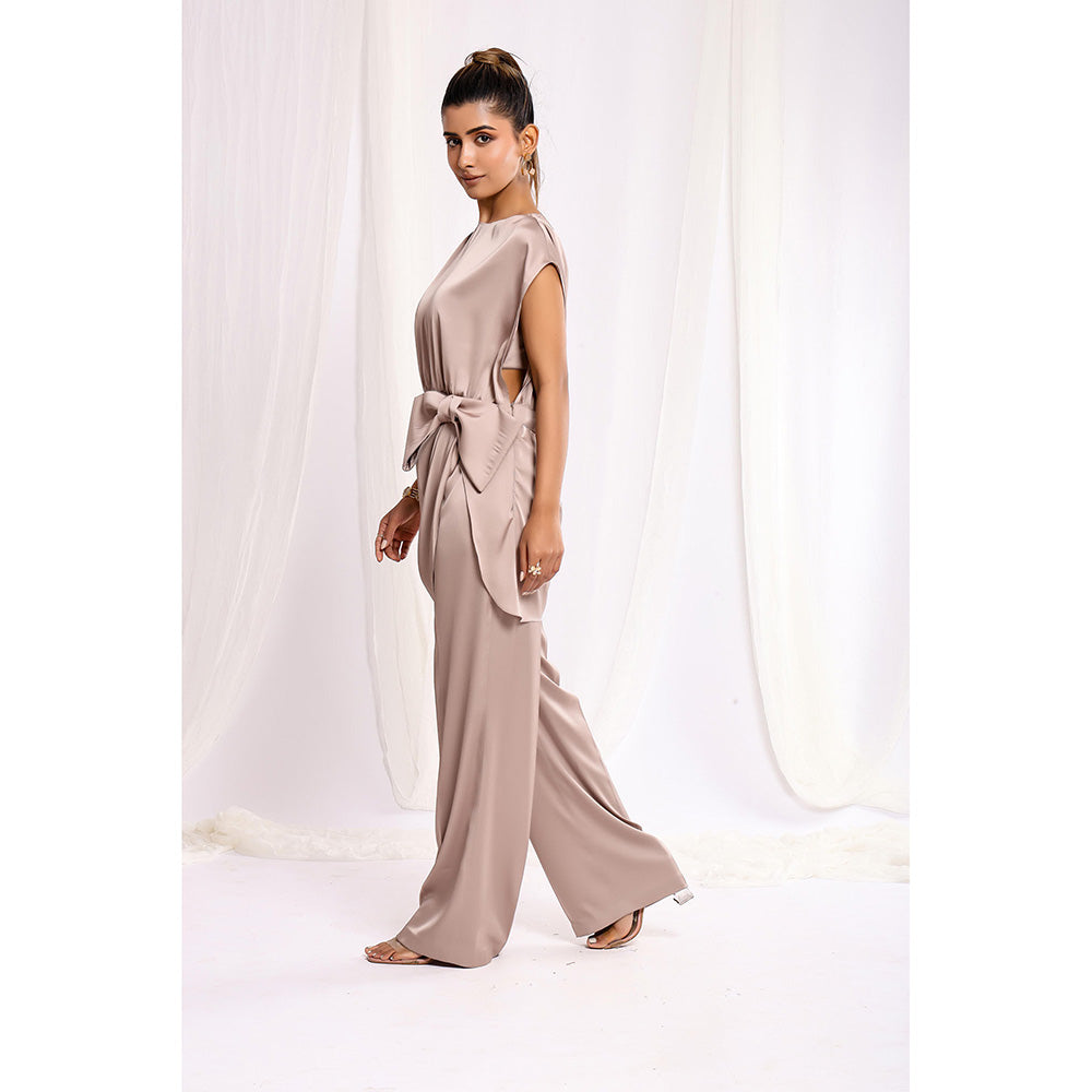 Ellemora Nude Elegant Bow Delight Co-Ord (Set of 3)