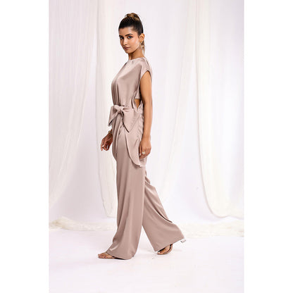 Ellemora Nude Elegant Bow Delight Co-Ord (Set of 3)