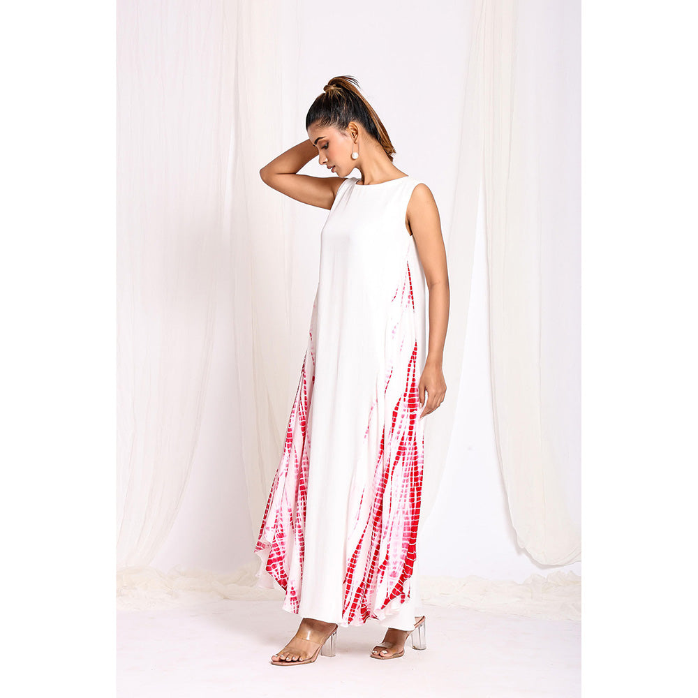 Ellemora White Shibori Glamour Dress