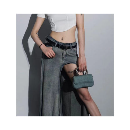 ELLEGANTI Women Blue Denim Handbag