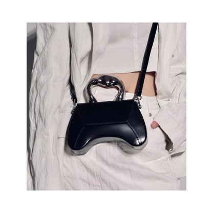 ELLEGANTI Women Black Leather Handbag