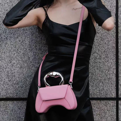 ELLEGANTI Women Pink Leather Handbag