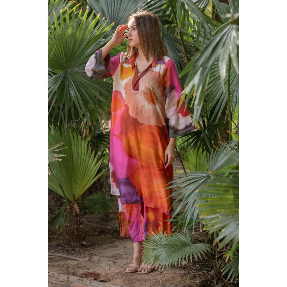 ETAR Amethyst Short Kurta with Pant (Set of 2)