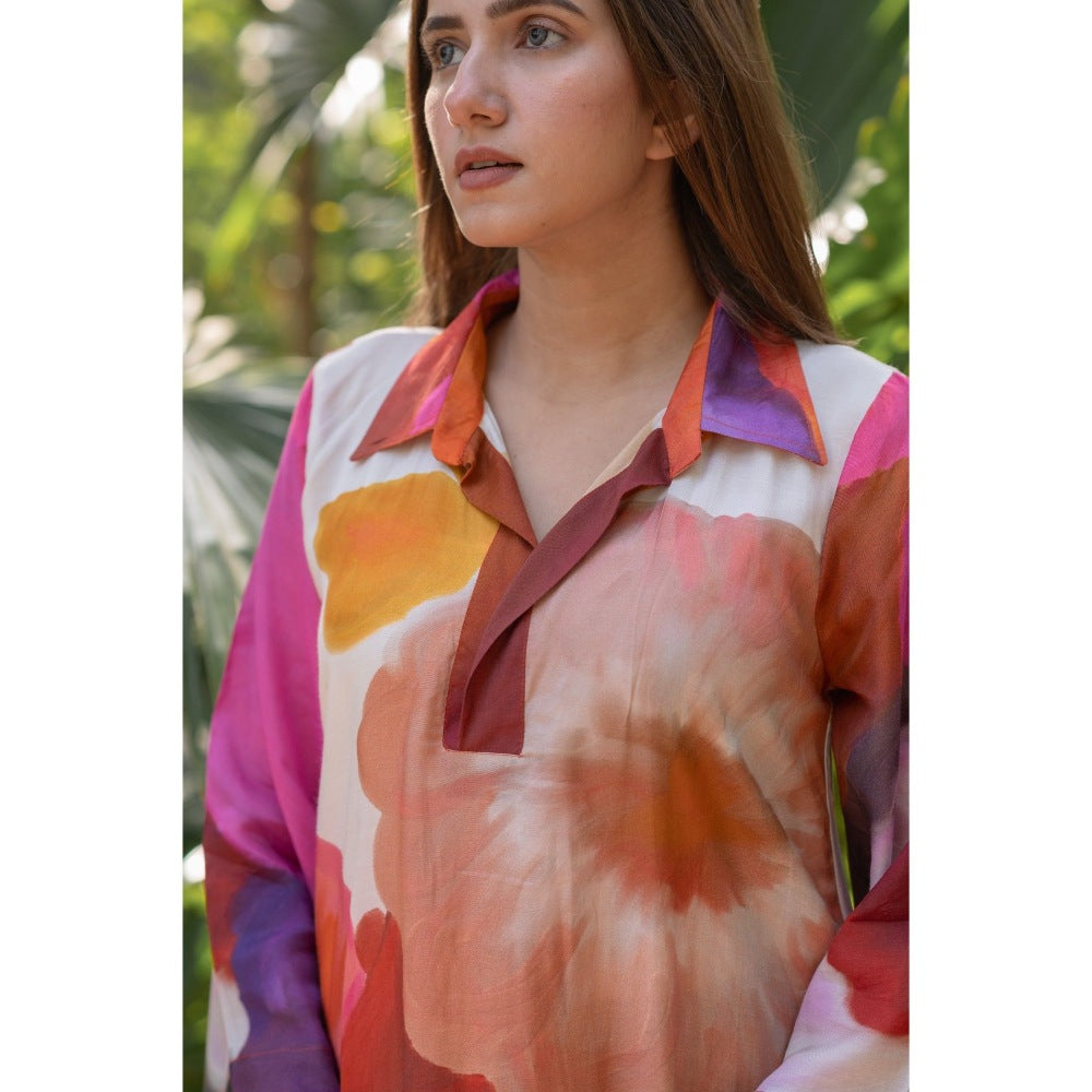 ETAR Amethyst Short Kurta with Pant (Set of 2)