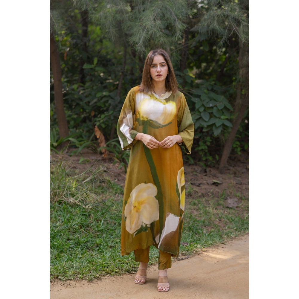 ETAR Cotton Bud Kurta with Pant (Set of 2)