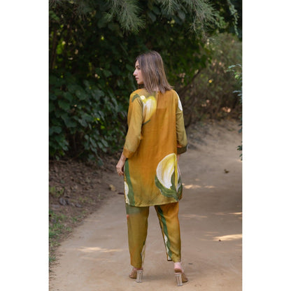 ETAR Cotton Bud Short Kurta with Pant (Set of 2)