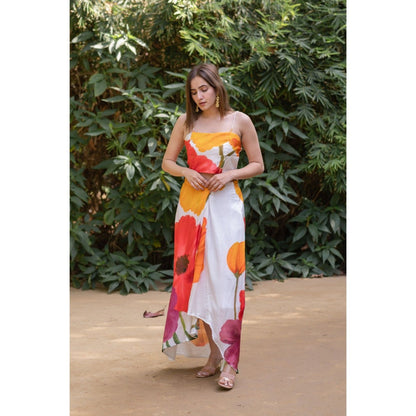 ETAR Floral Top & Skirt with Cape (Set of 3)