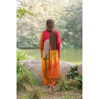 ETAR Sun Burnt Kurta with Pant (Set of 2)