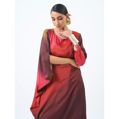 ETAR Red Rime Dress