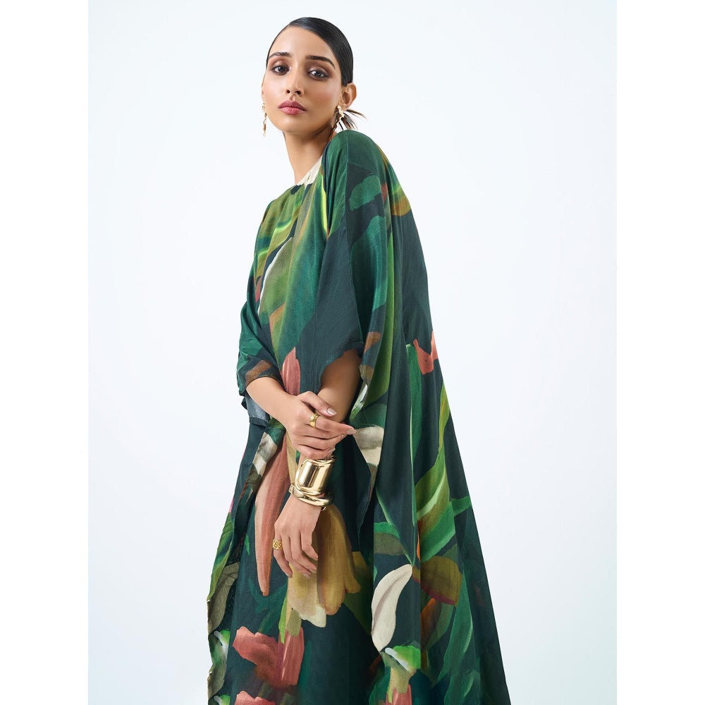 ETAR Green Kaftan Dress