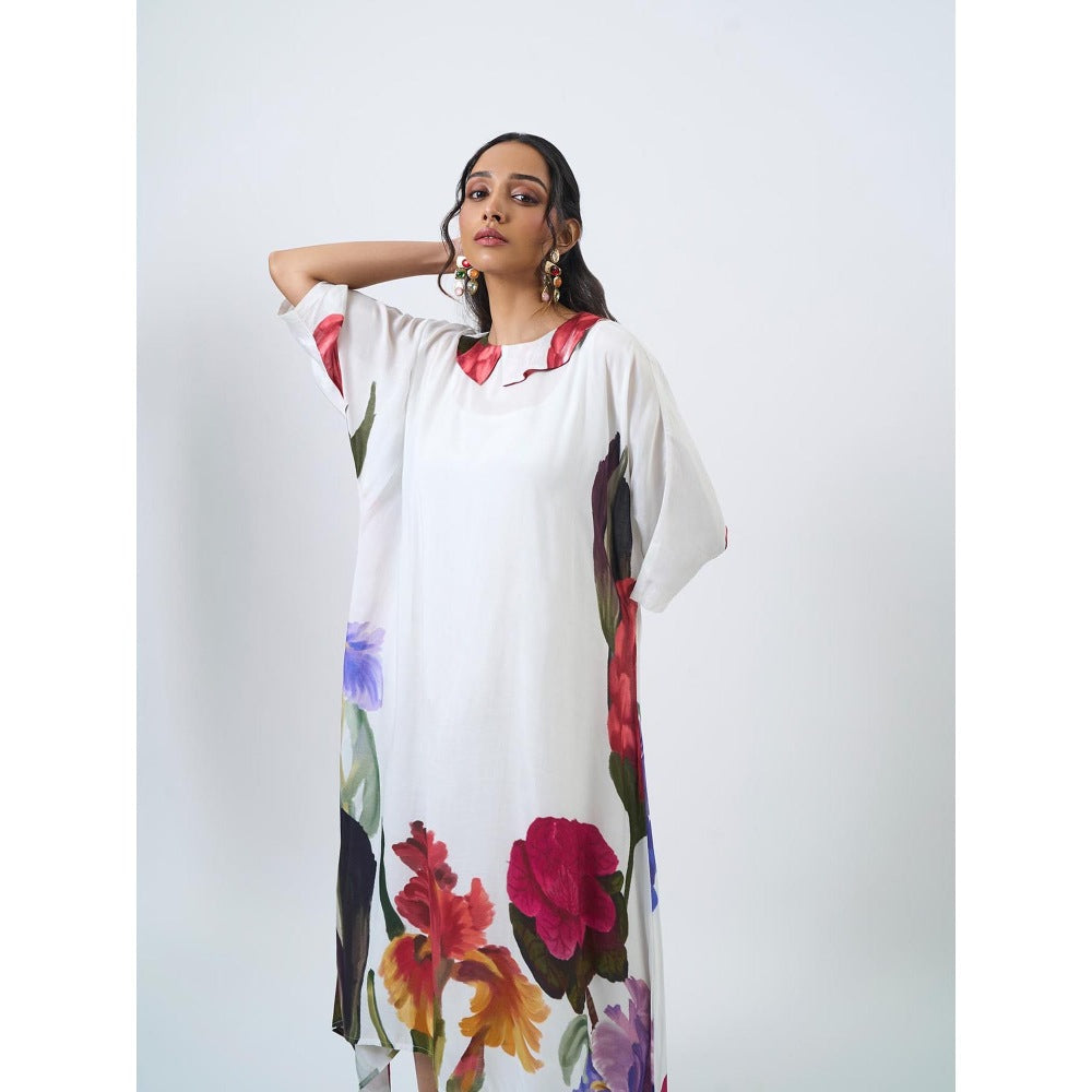 ETAR White Herby Dress