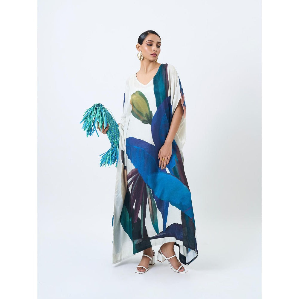 ETAR Blue Kaftan Dress