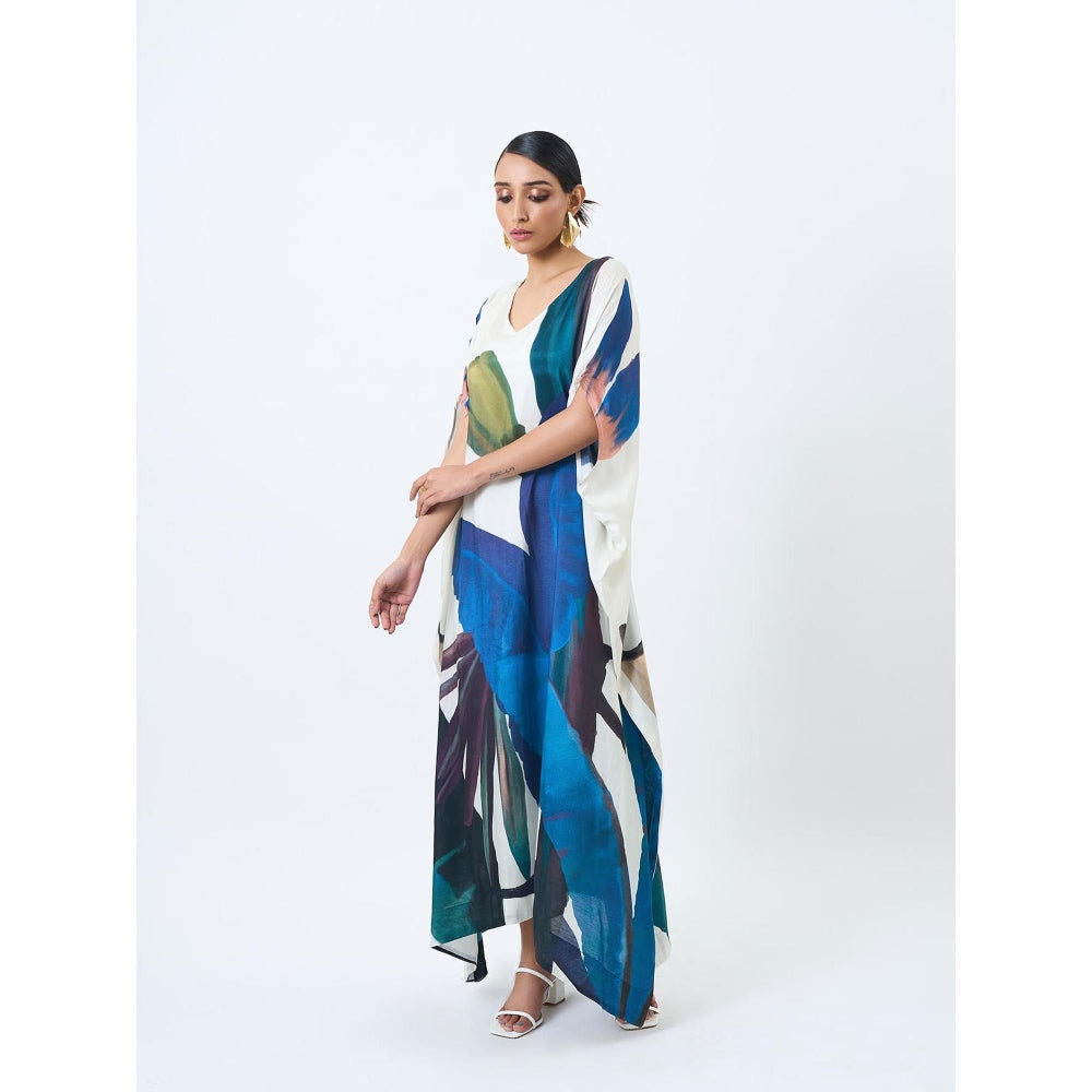 ETAR Blue Kaftan Dress