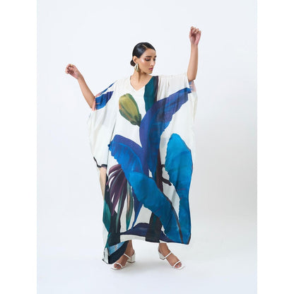 ETAR Blue Kaftan Dress