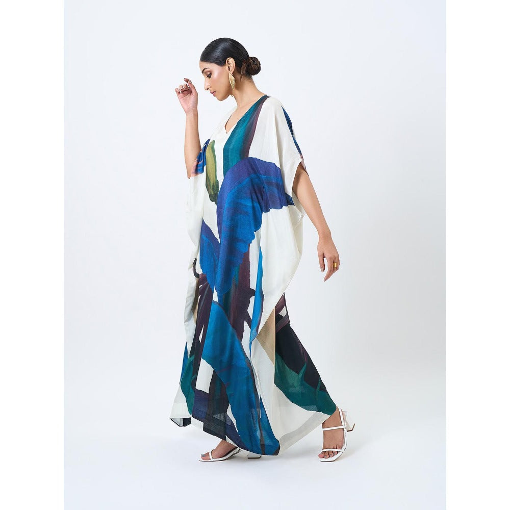 ETAR Blue Kaftan Dress