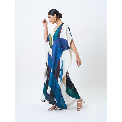 ETAR Blue Kaftan Dress