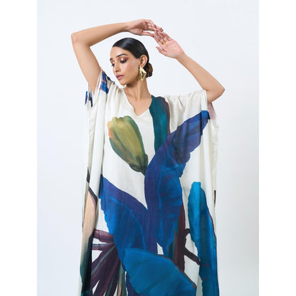 ETAR Blue Kaftan Dress