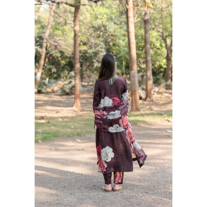 ETAR Zwain Kurta with Pant and Dupatta (Set of 3)