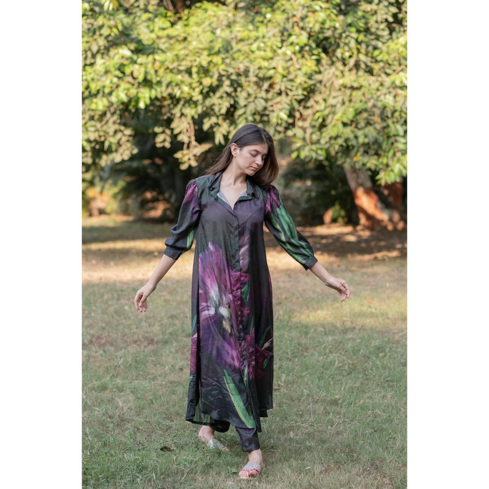 ETAR Variant Bliss Floral Print Kurta and Pant (Set of 2)