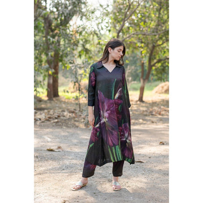 ETAR Variant Floral Print Kurta and Pant (Set of 2)