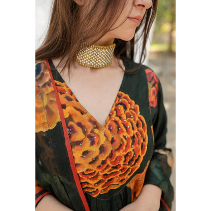 ETAR Rakha Kurta with Pant and Dupatta (Set of 3)