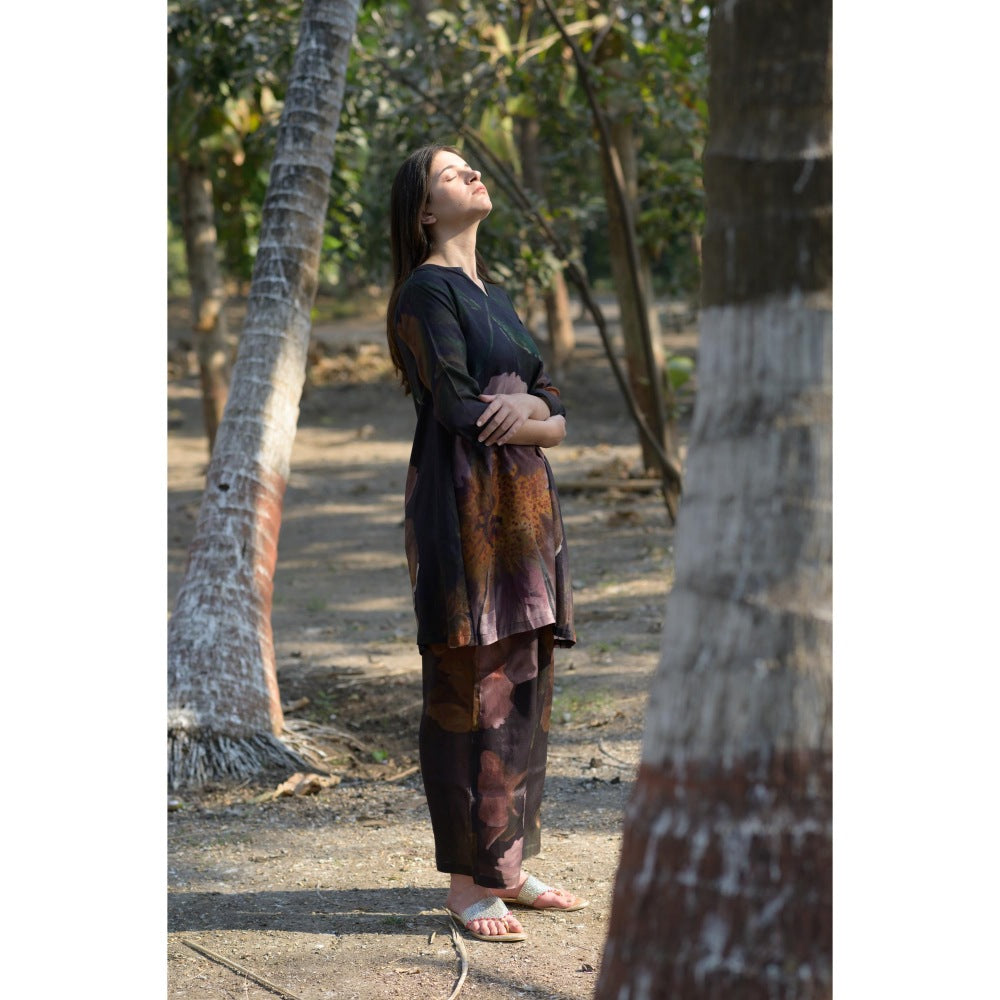 ETAR Liam A Line Long Kurta and Pant (Set of 2)