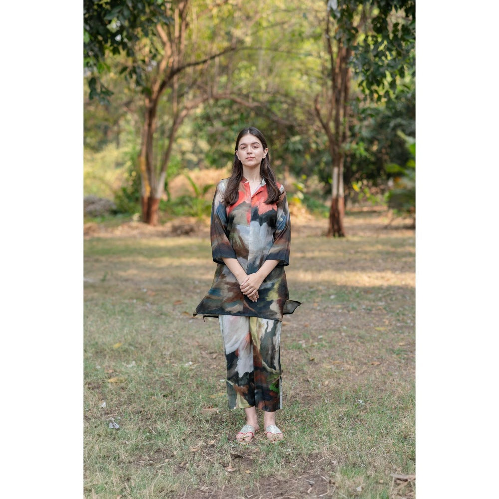 ETAR Dreamy Printed Kurta and Pant (Set of 2)