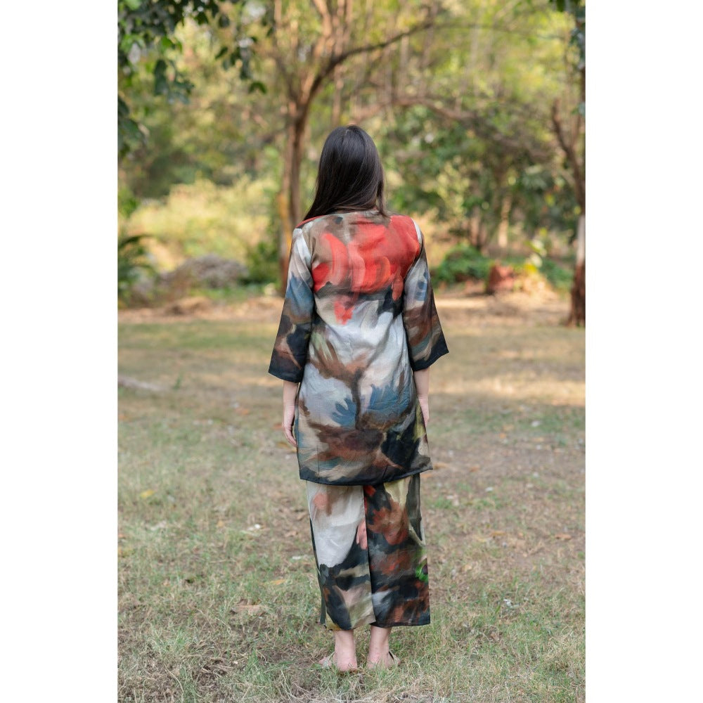 ETAR Dreamy Printed Kurta and Pant (Set of 2)