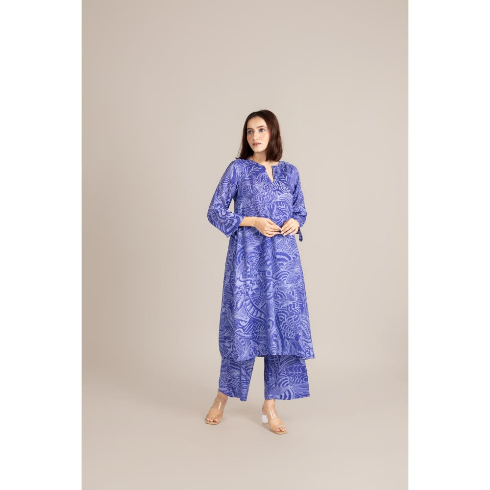 ETAR Blue Drip Line Co-Ord Set