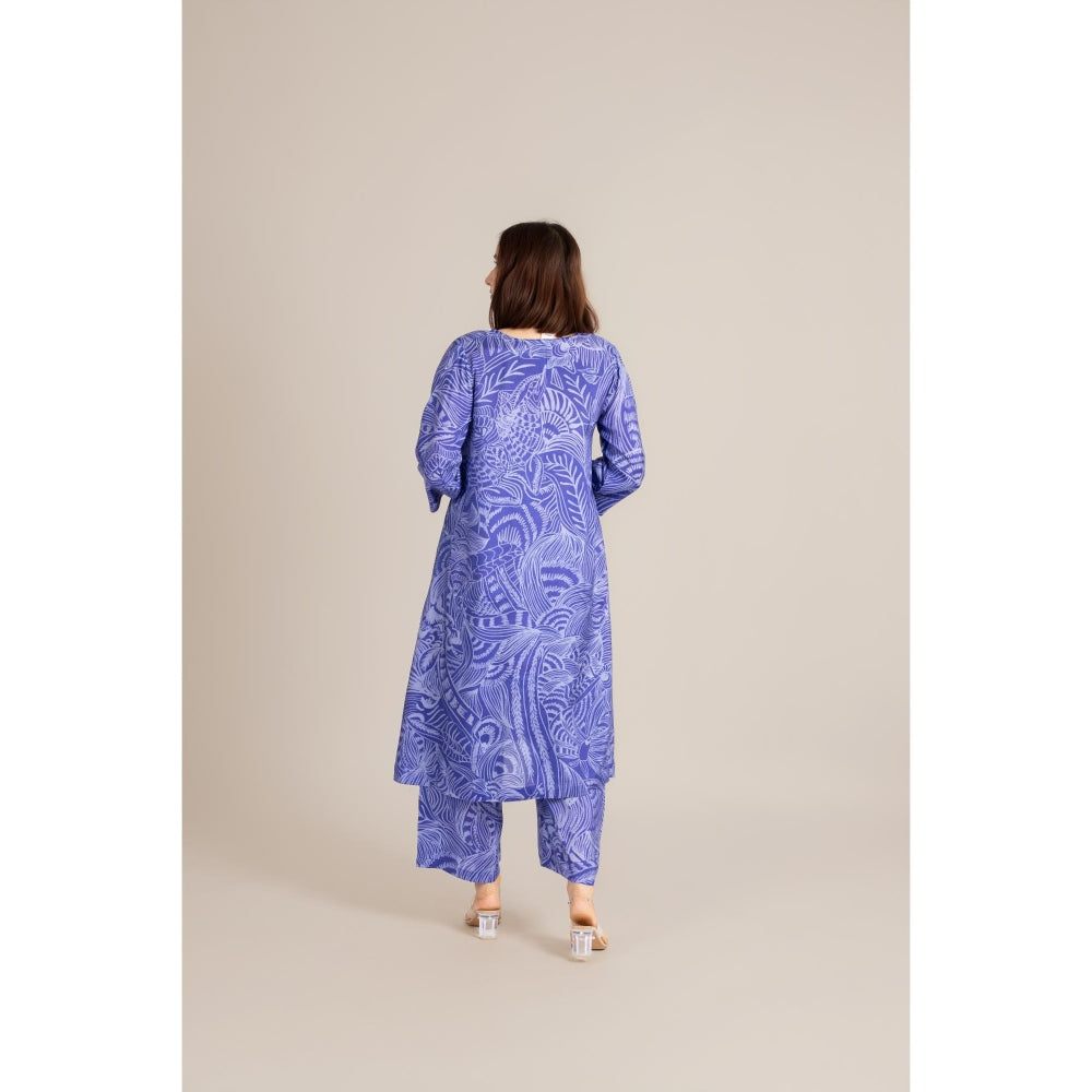 ETAR Blue Drip Line Co-Ord Set